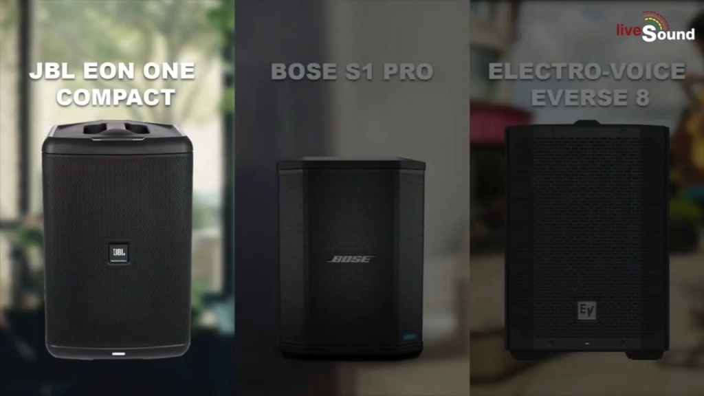 [图]JBL eon one compact VS Bose s1 pro VS EV everse8，