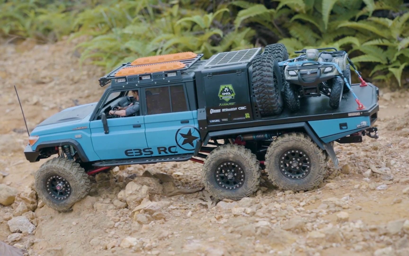 rc遥控兰德酷路泽6x6皮卡越野车