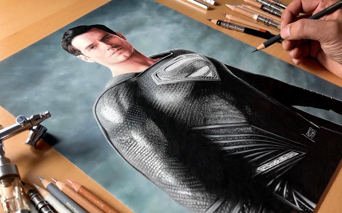 【绘画】《扎克·施奈德版正义联盟》超人亨利·卡维尔 / artology