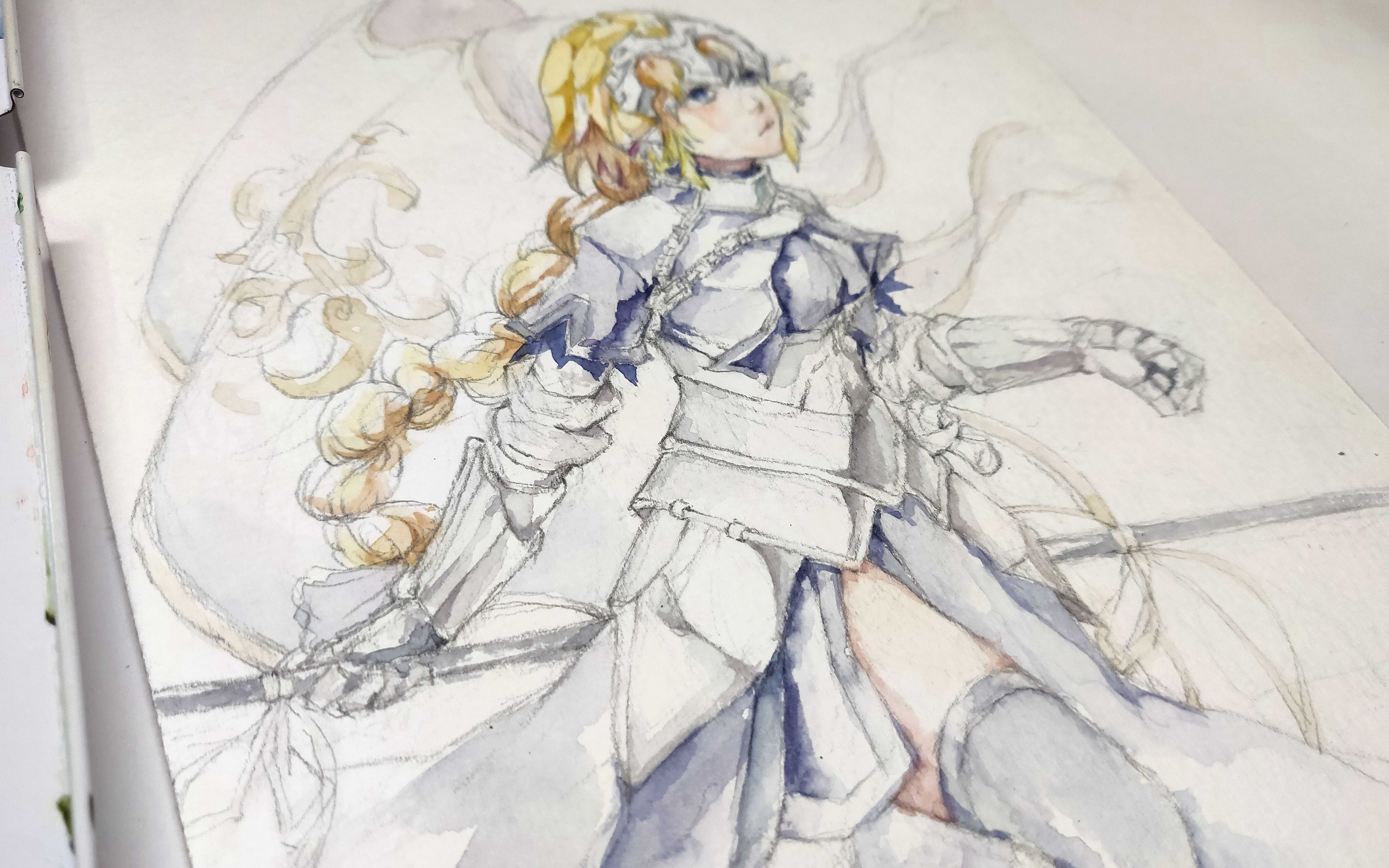 『贞德-水彩』为了守护规则而挥剑