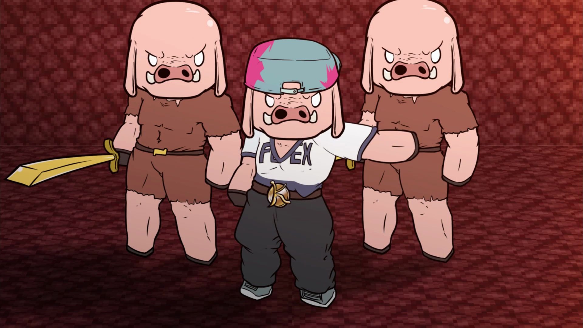 我的世界动画 动感猪人