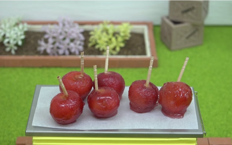 【迷你厨房】MiniFood Cherry candy 制作迷你苹果(樱桃)糖哔哩哔哩bilibili