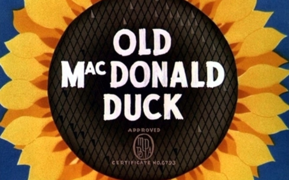 迪士尼动画唐老鸭老麦克唐老鸭 Old MacDonald Duck.1941.重制版标题卡哔哩哔哩bilibili