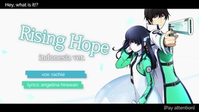 Prerhythm 魔法科高校的劣等生op Rising Hope 哔哩哔哩 つロ干杯 Bilibili