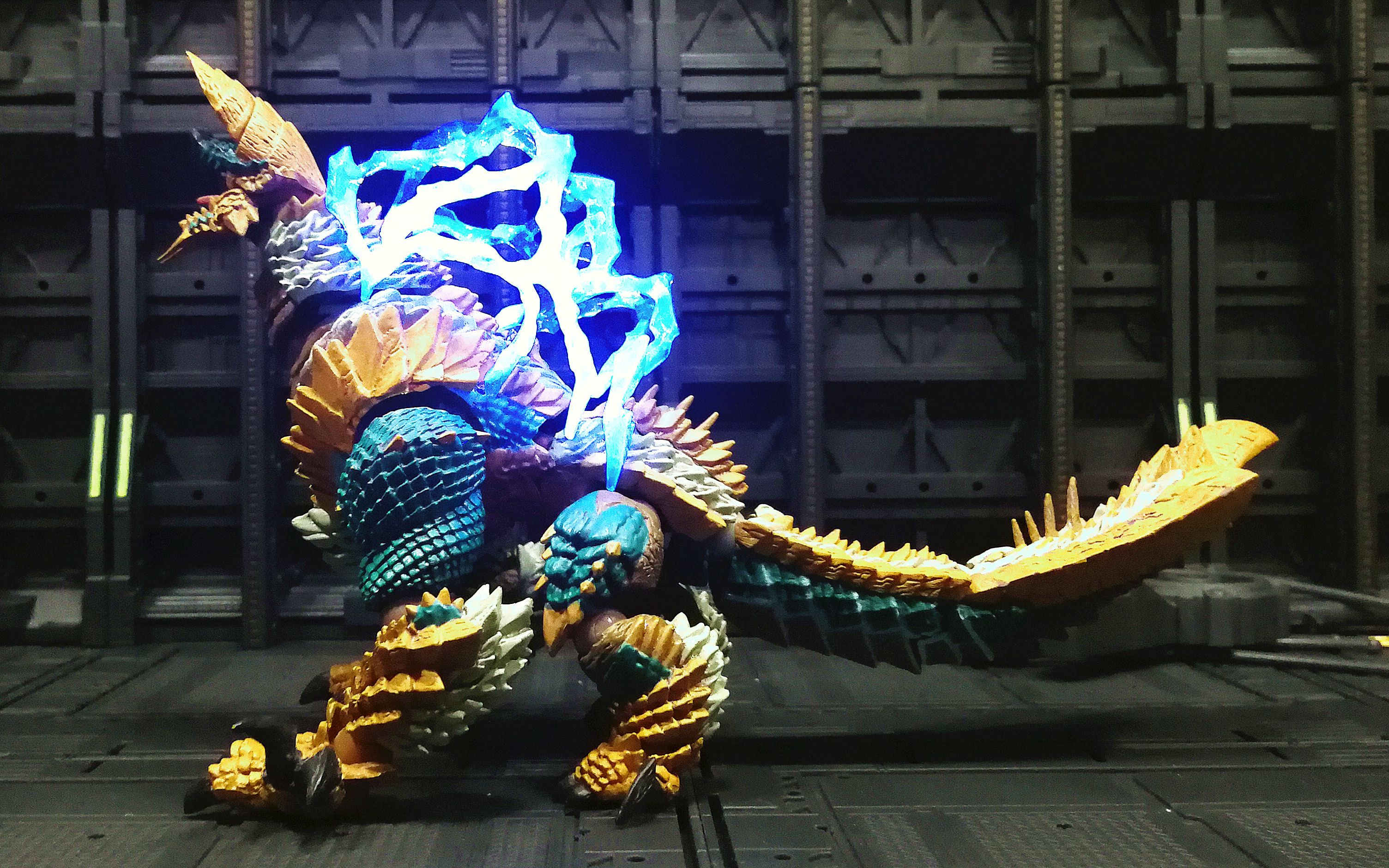 【海洋堂】雷狼龙 模型展示_哔哩哔哩_bilibili