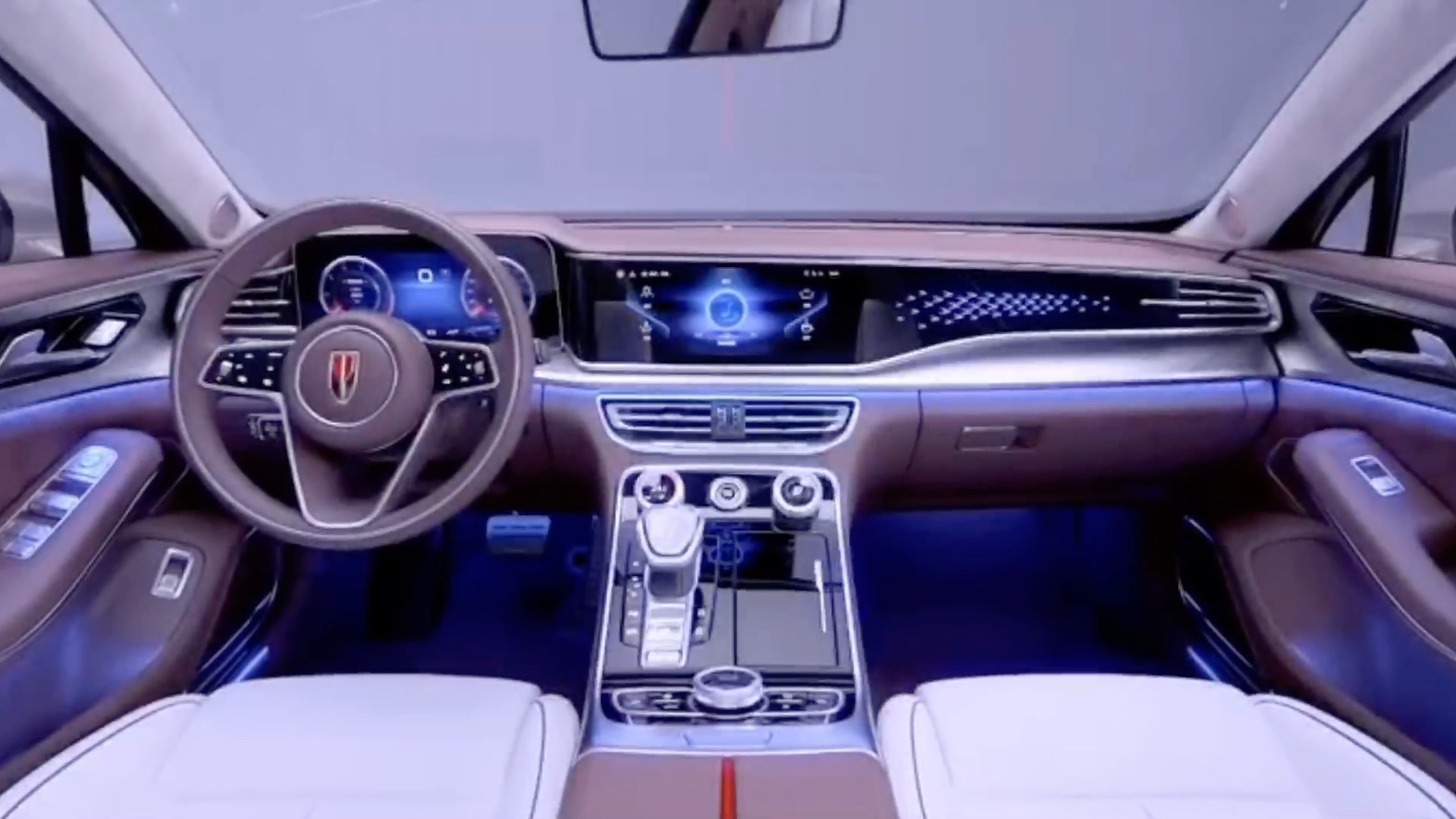 活动作品红旗h9内饰太帅了