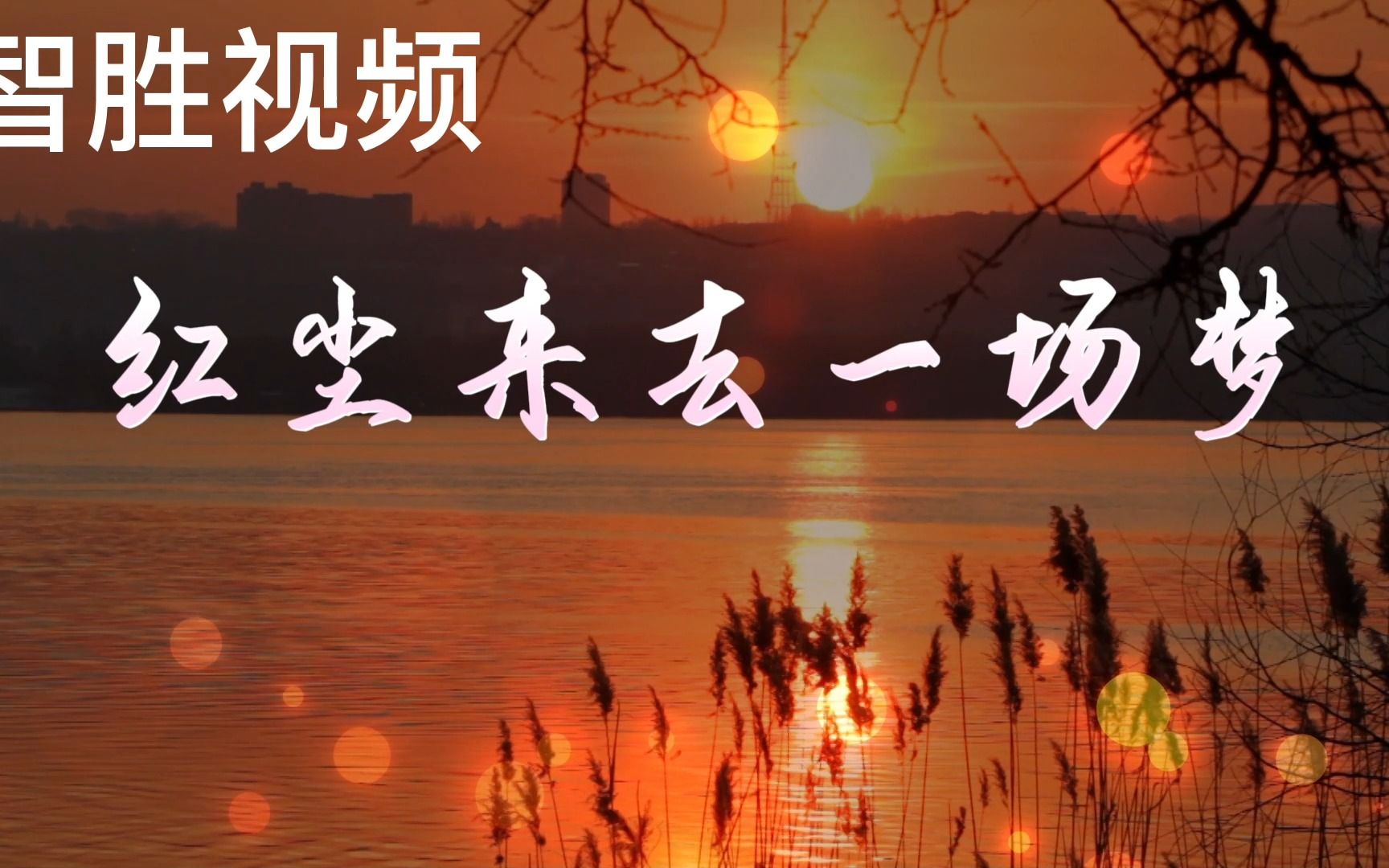 红尘来去一场梦 歌曲配乐 合唱 舞蹈 led 大屏 背景视频素材