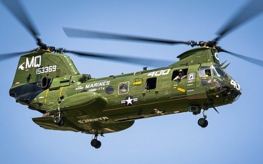 【美国】ch-46 海骑士直升机 告别飞行轻剪_哔哩哔哩_bilibili