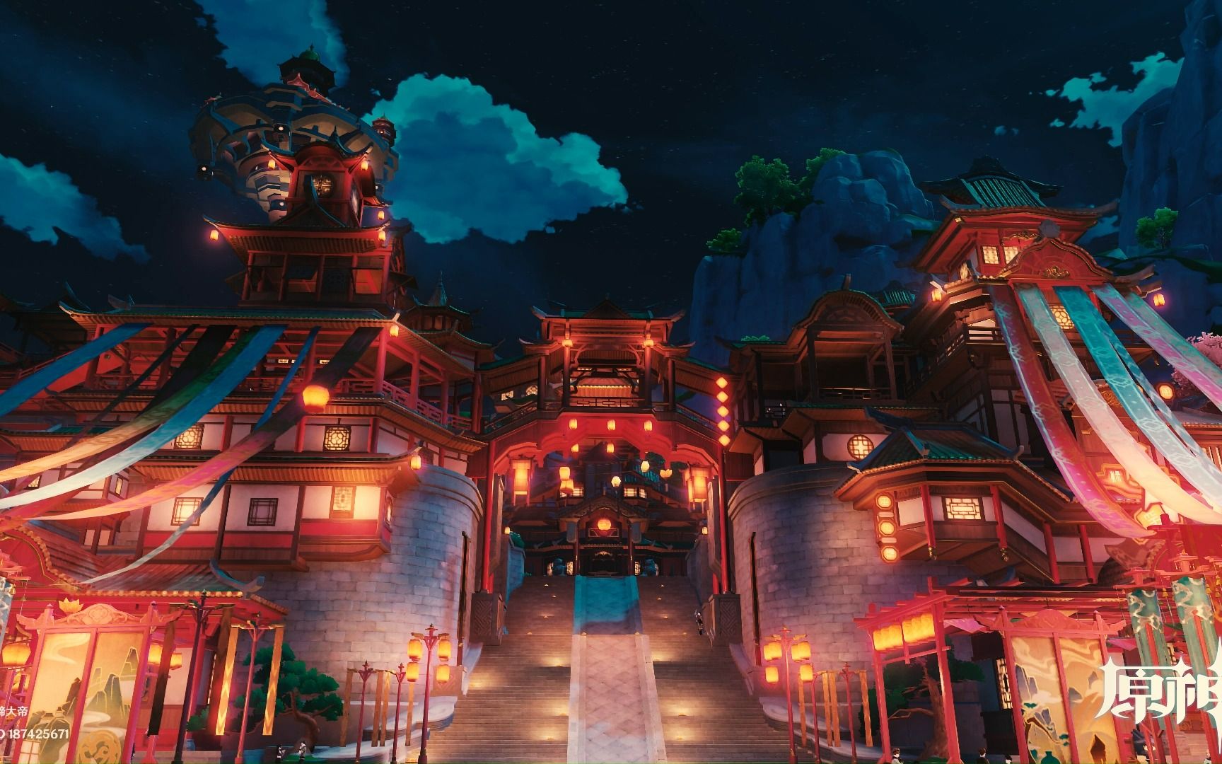 璃月的海灯节很美呢,烟花很不错,凝光大人的走姿