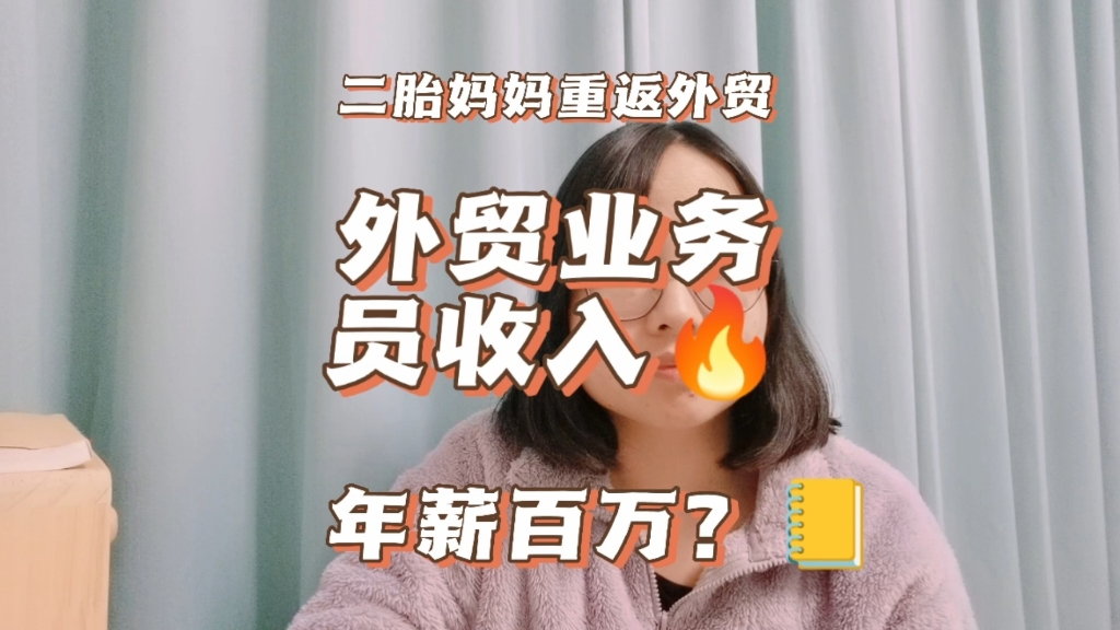 外贸业务员收入,年入百万是真是假?哔哩哔哩bilibili