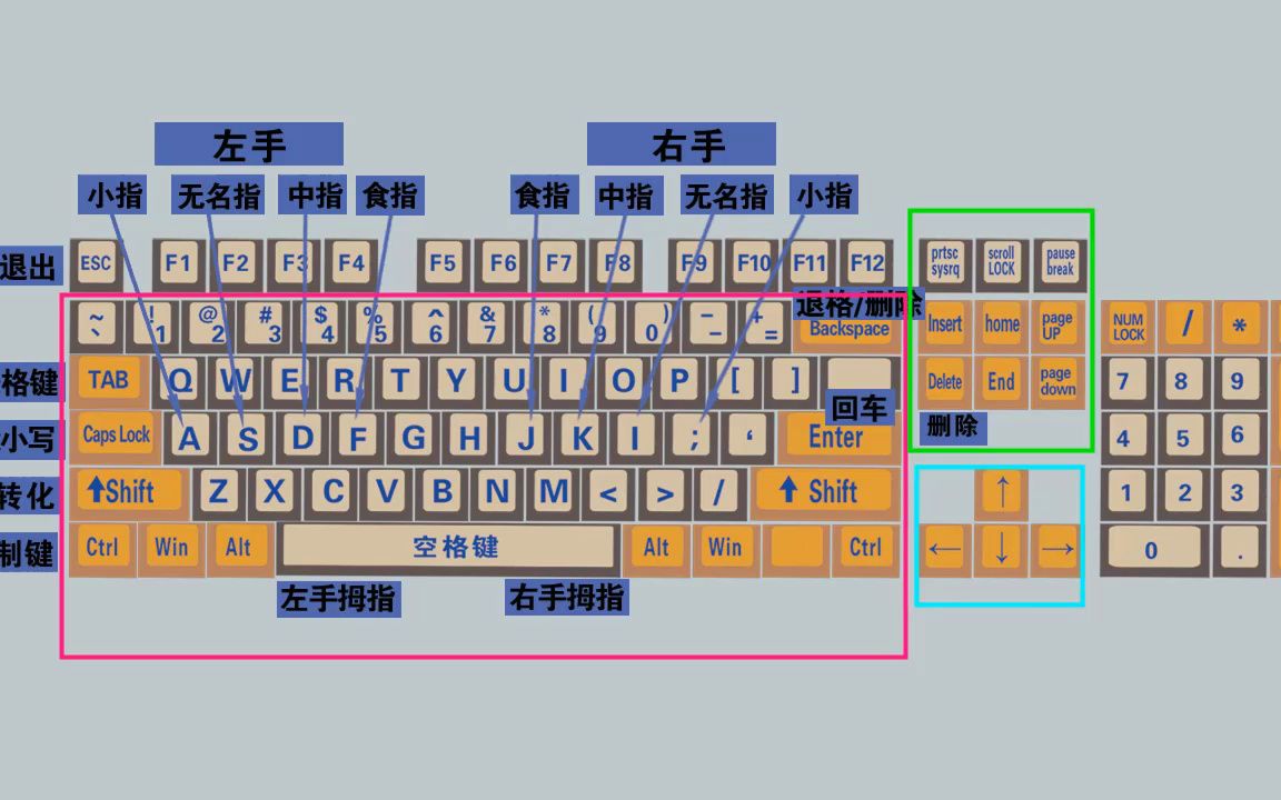 零基礎學電腦打字,快速學會鍵盤打字,適合初學者學習