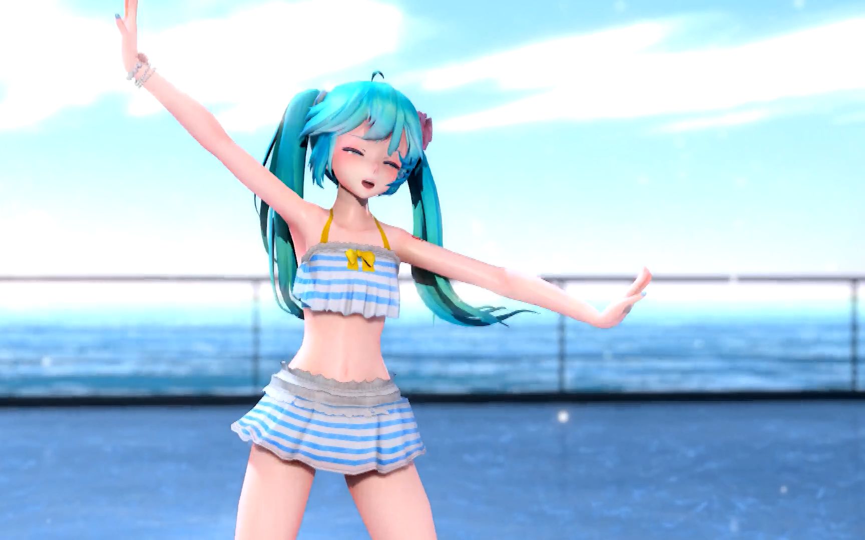 【新手向mmd】泳装muki的恋爱循环