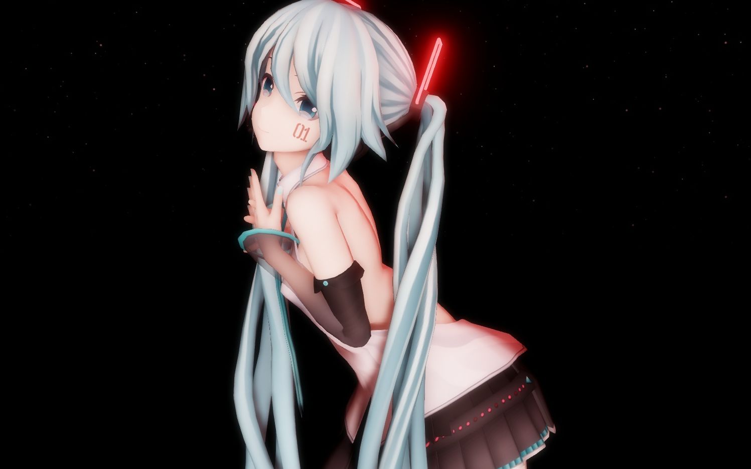 骷髅初音未来图片