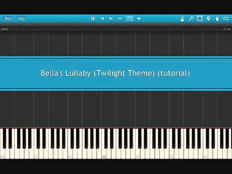 [图]Bella's lullaby - Carter Burwell - 暮光之城 - 钢琴教学