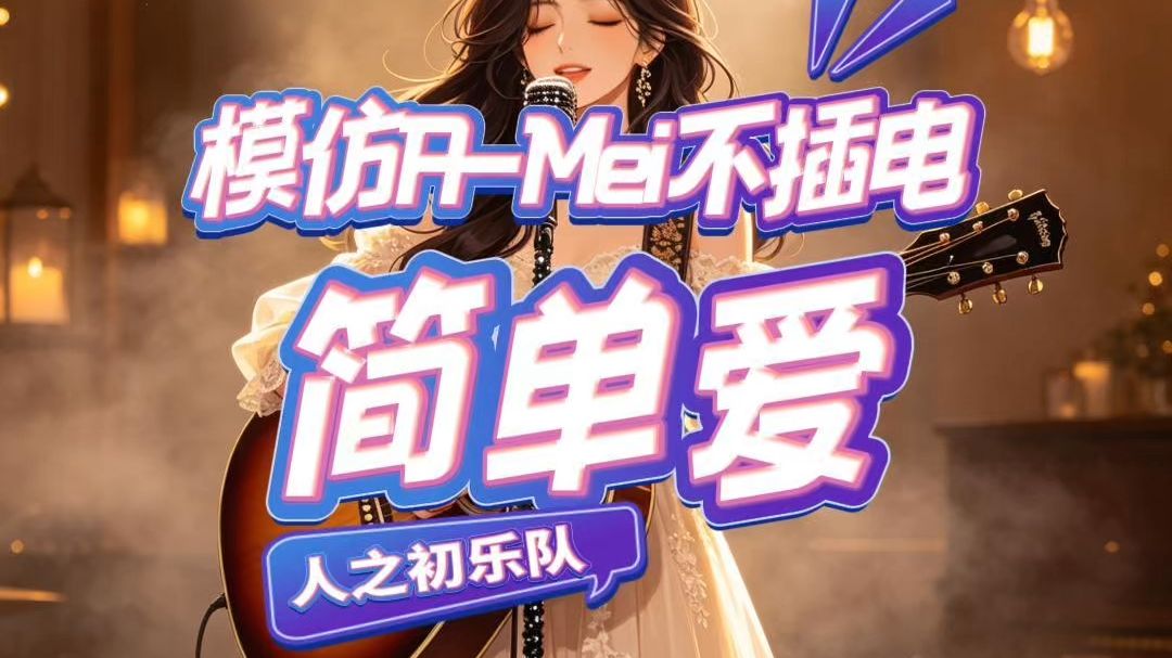 周杰伦《简单爱》，模仿张惠妹不插电演唱会翻唱【神专翻唱计划】