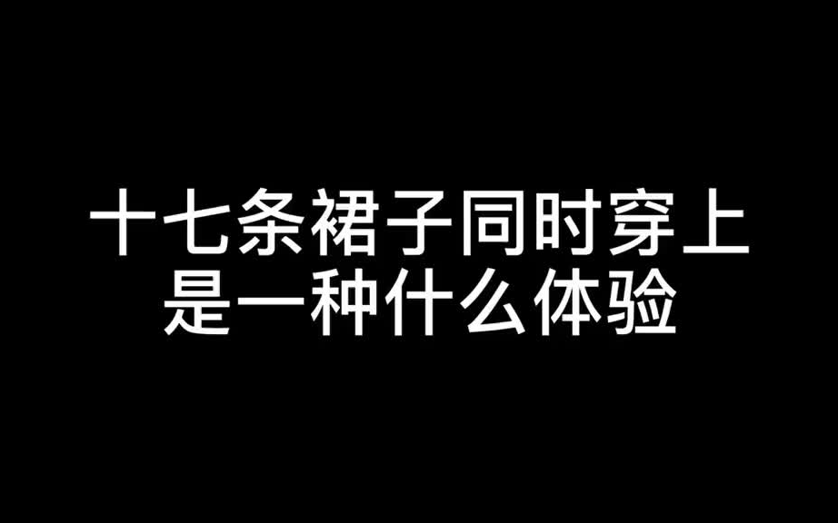 17条裙子同时穿上是一种什么体验?哔哩哔哩bilibili