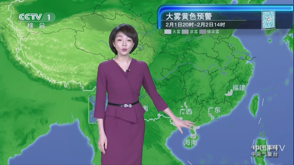cctv1天气王蓝一-5