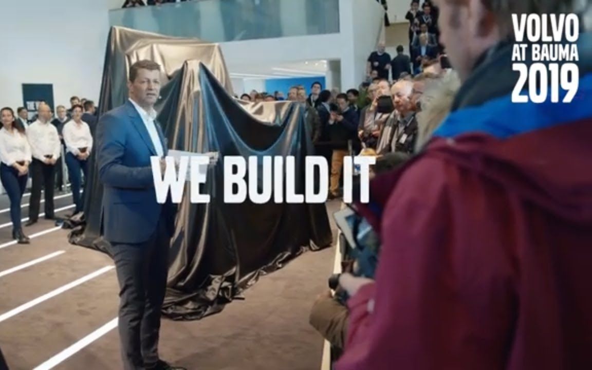 [中英双语字幕]Volvo CE@Bauma 2019 沃尔沃建筑设备电动新品发布哔哩哔哩bilibili