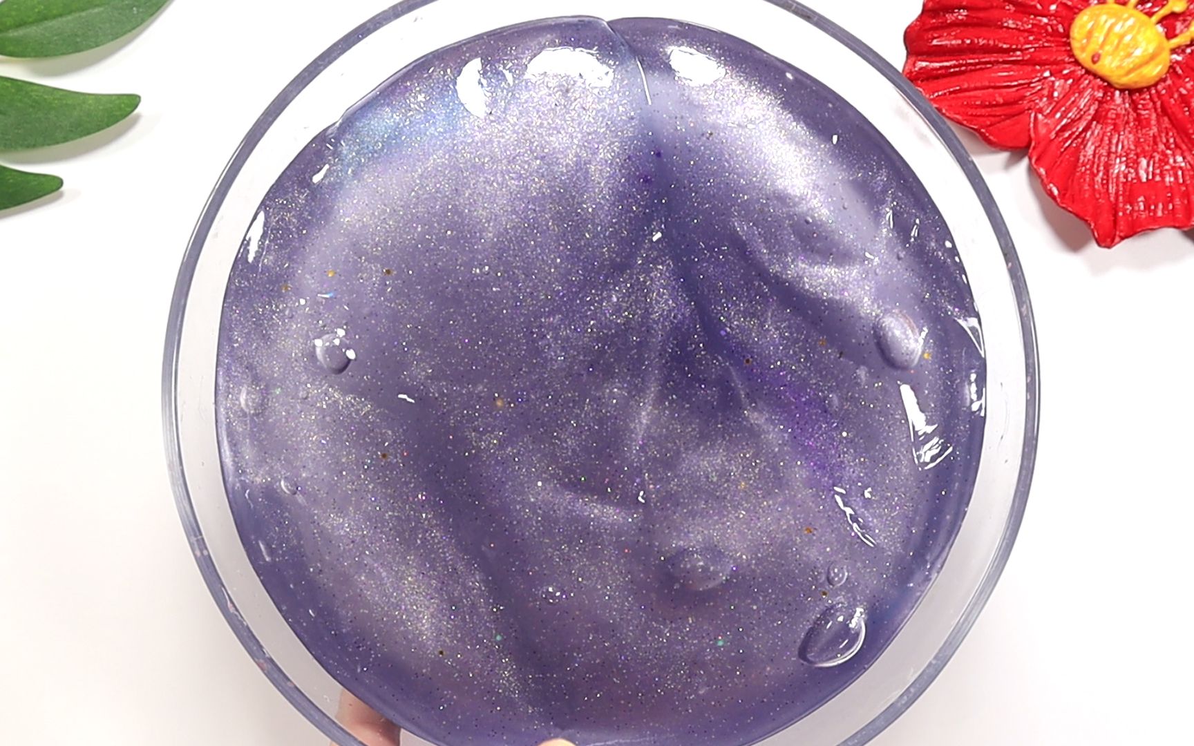 一大盆水弹泥,加了3朵小花后变爆浆假水