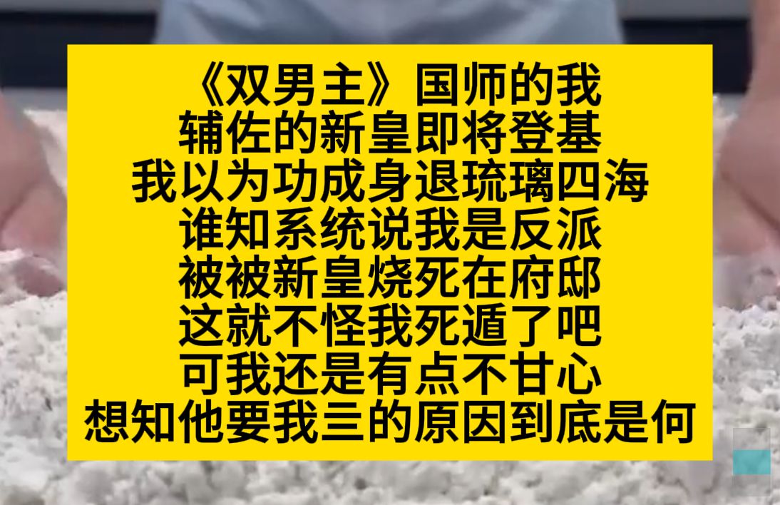 原耽推文 国师的我,辅佐的新皇即将登基时,系统说我是反派,会被新皇烧亖,我;???我从小拉扯大的啊?哔哩哔哩bilibili