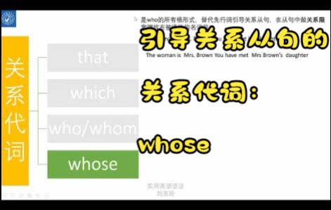 [图]英语语法四十四—引导关系从句（定语从句）的关系代词（4）：whose