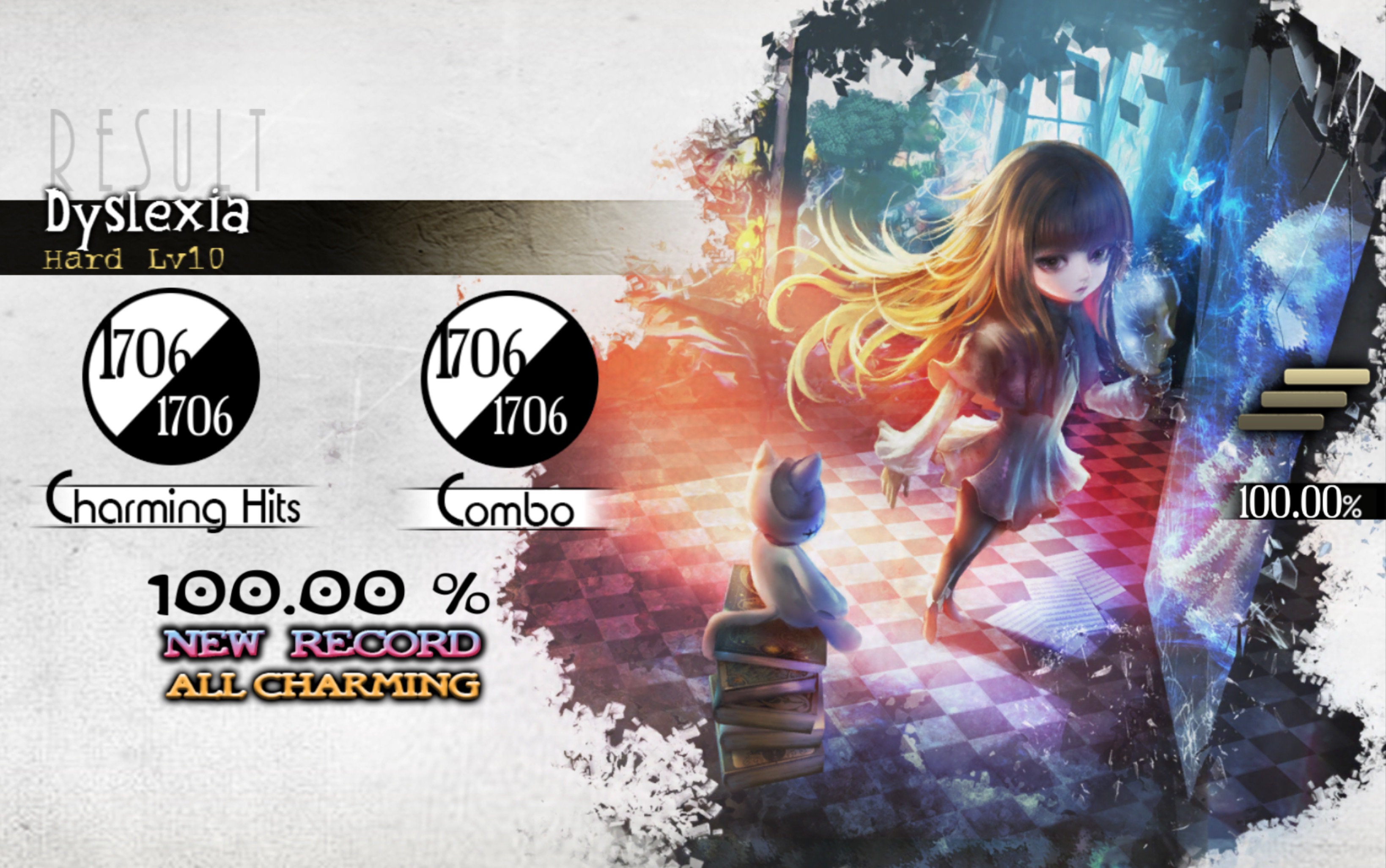 [图]【Deemo】Dyslexia HD Lv10(?) 100.00% All Charming