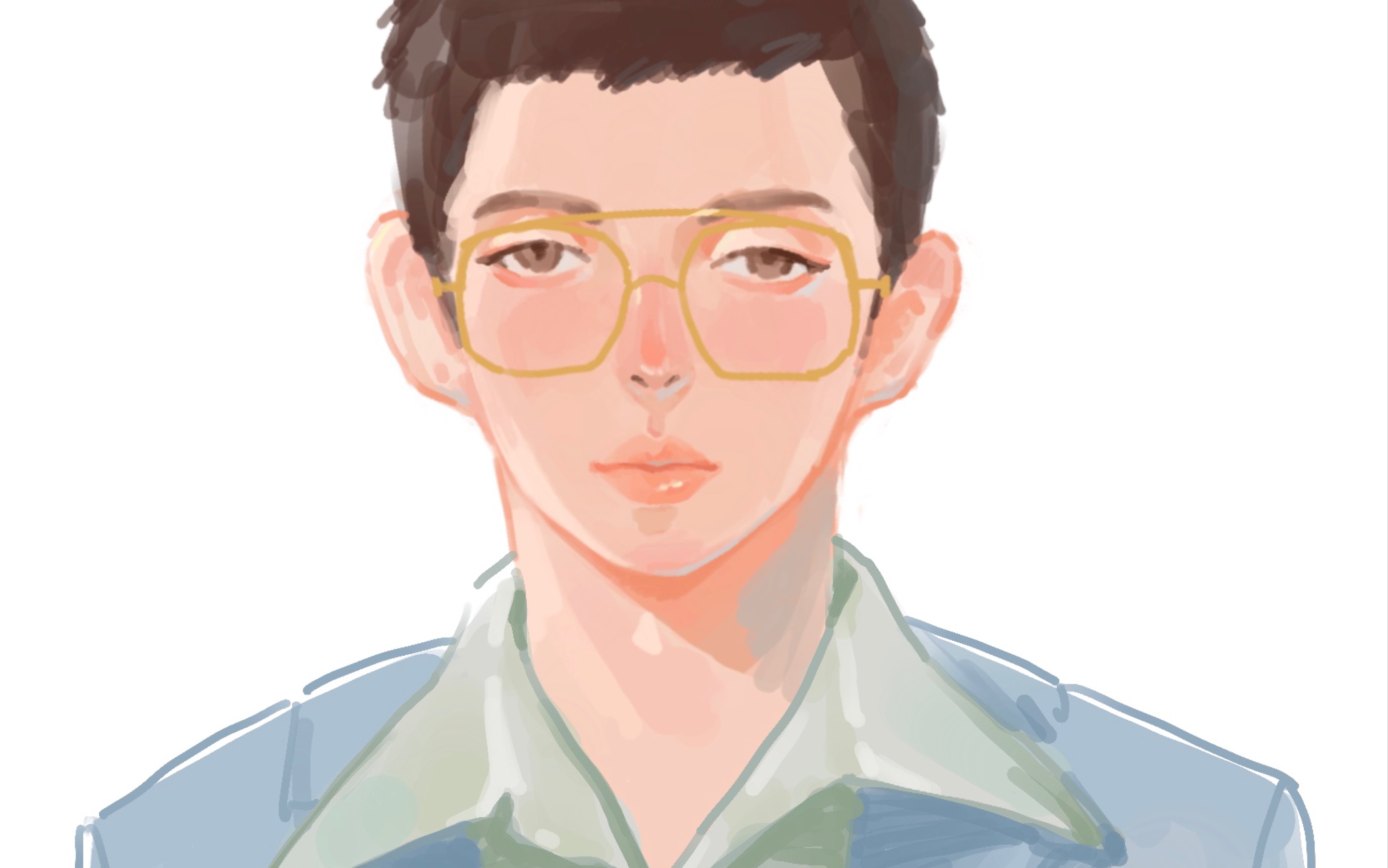 活动作品翻到了2020年追光吧哥哥时期摸的胡夏