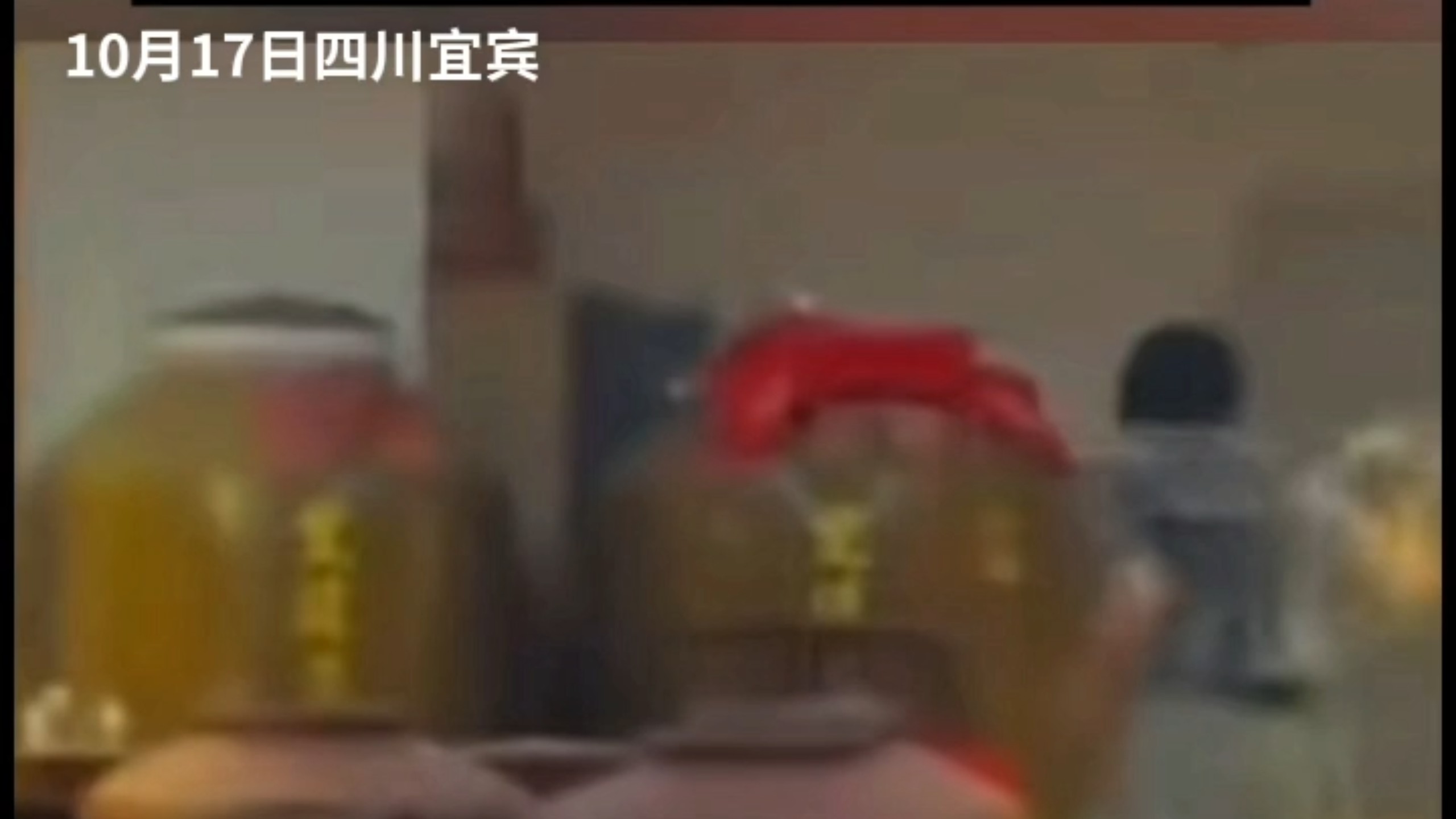 10月17日四川宜宾一女子嫌头发剪的不好看.跑到隔壁卖酒店打杂酒水.损失价值高达三十万元