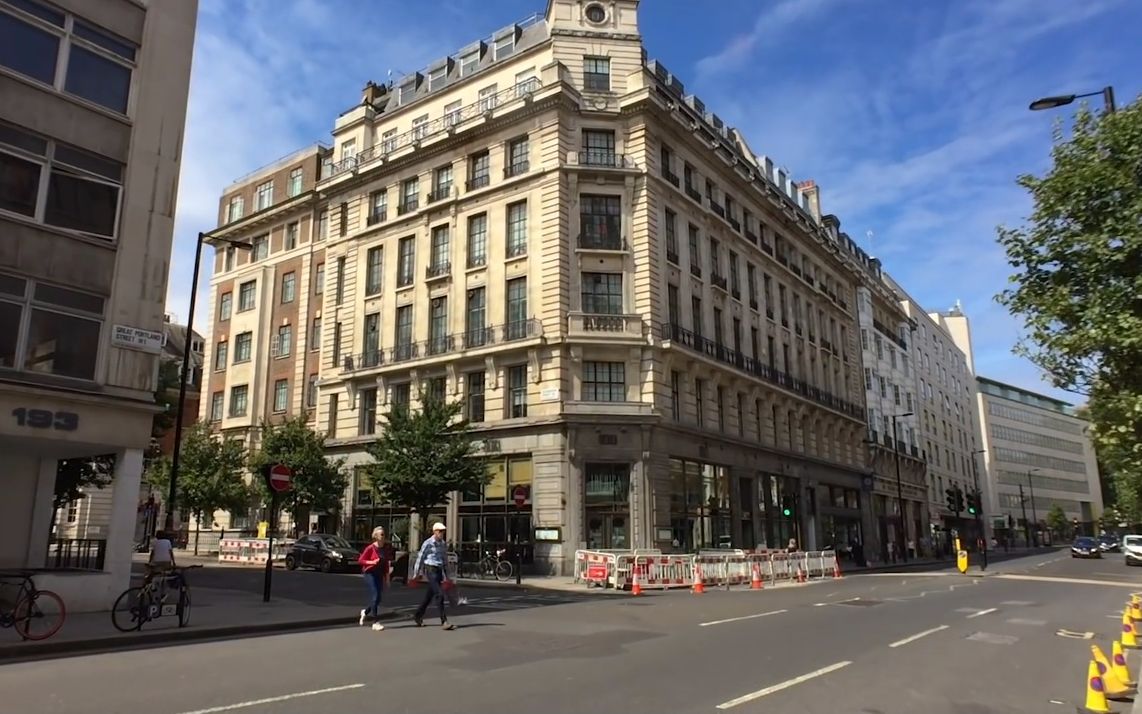 【超清英国】漫步伦敦大波特兰大街 牛津广场-摄政公园站 2019.5_哔哩