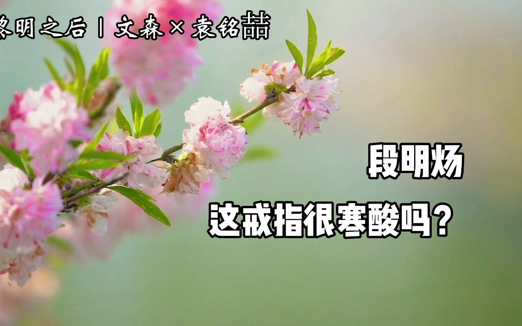 [图]袁铭喆×文森 | 这是他倾尽所有给你买的戒指【黎明之后】