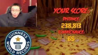 【世界纪录】人类极限！！！无限披萨20万分！！！