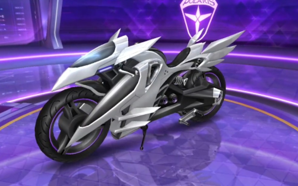 m1摩托『圣光之翼』模型展示及实战试跑~qq飞车手游