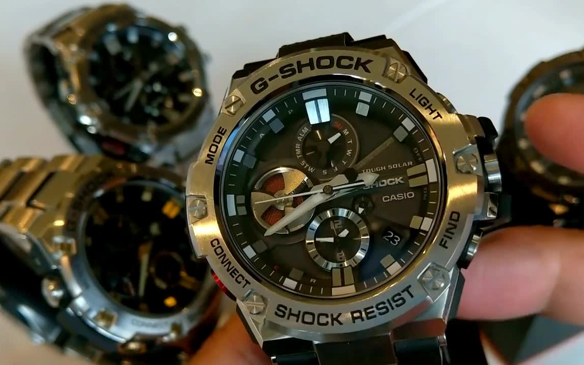 [图]【蓝牙上手】卡西欧 G-Shock G-Steel 系列 GST-B100 腕表