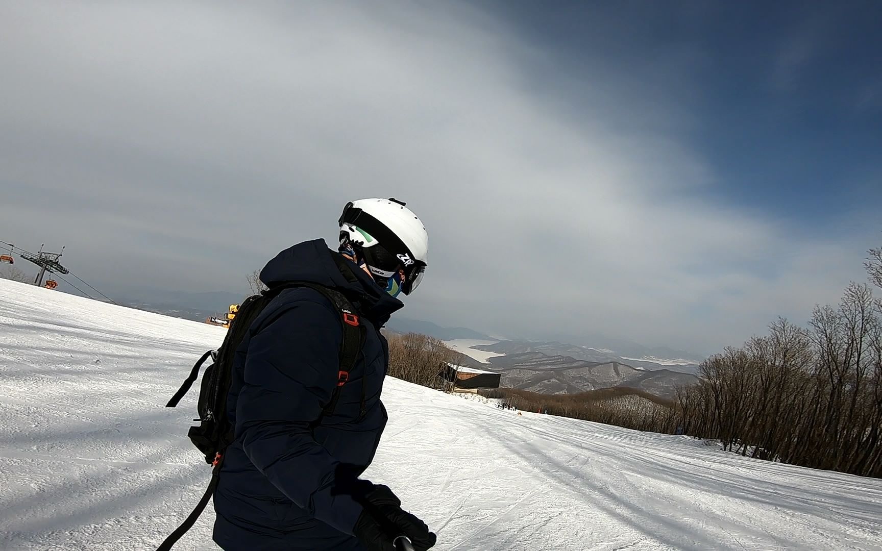 滑雪微电影——吉林万科松花湖g1雪道多角度自拍混剪