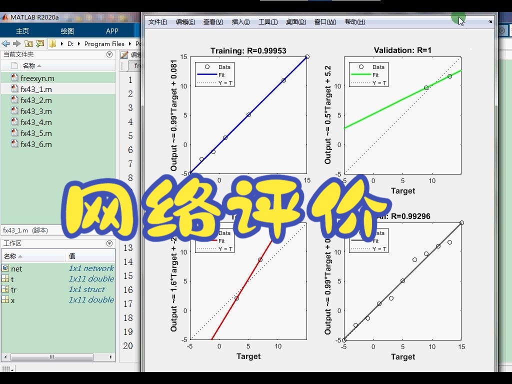 43.7 Matlab神经网络性能评价和迭代可视化图像哔哩哔哩bilibili