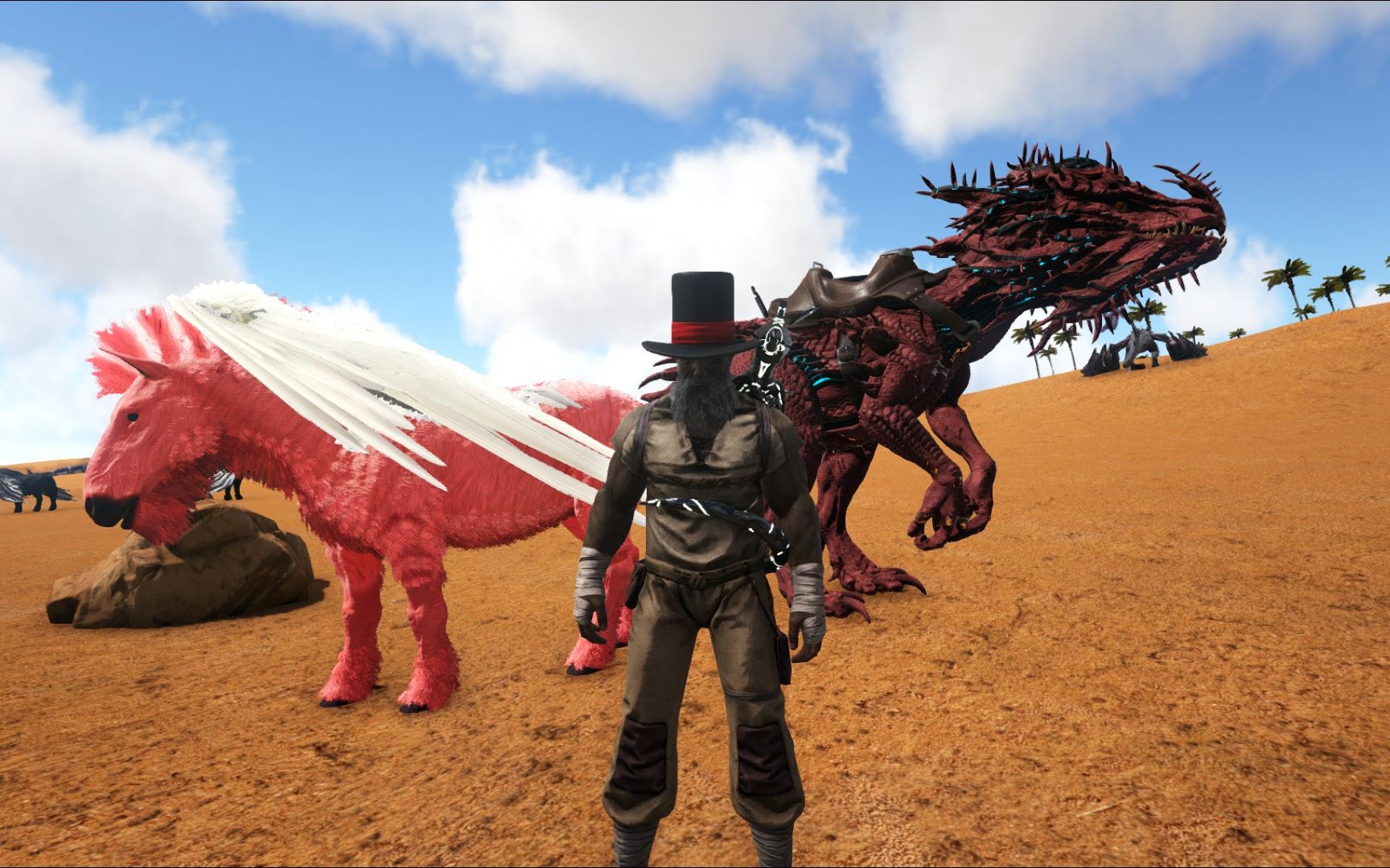 方舟生存进化:残暴时代 47 自带加特林的刺面龙