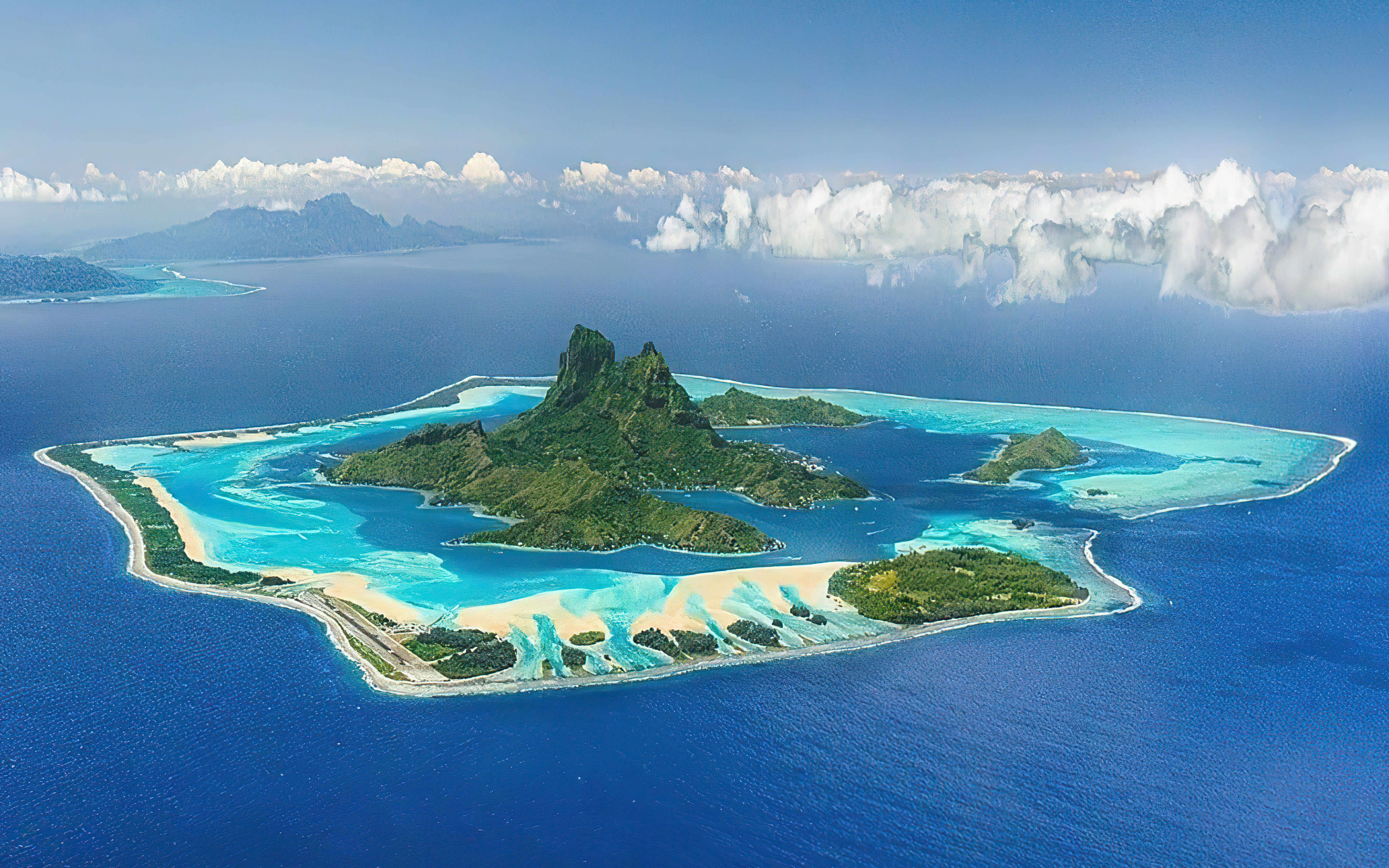 波拉波拉岛Bora Bora Island航拍哔哩哔哩bilibili