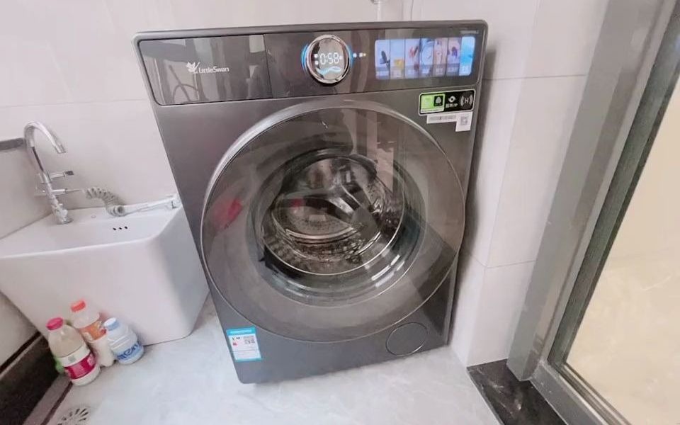 蓝氧特渍净10kg滚筒洗衣机-全自动洗烘一体-智能家电[礼物]#家电