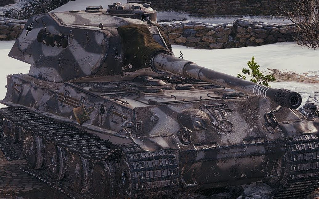 坦克世界把妹实况藏住头包就是好车8级巨兽vk7501k