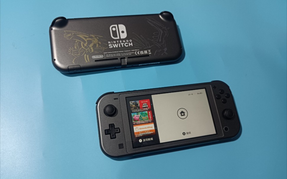 到了两个双胞胎switchlite,99新,珍珠钻石限定,香!