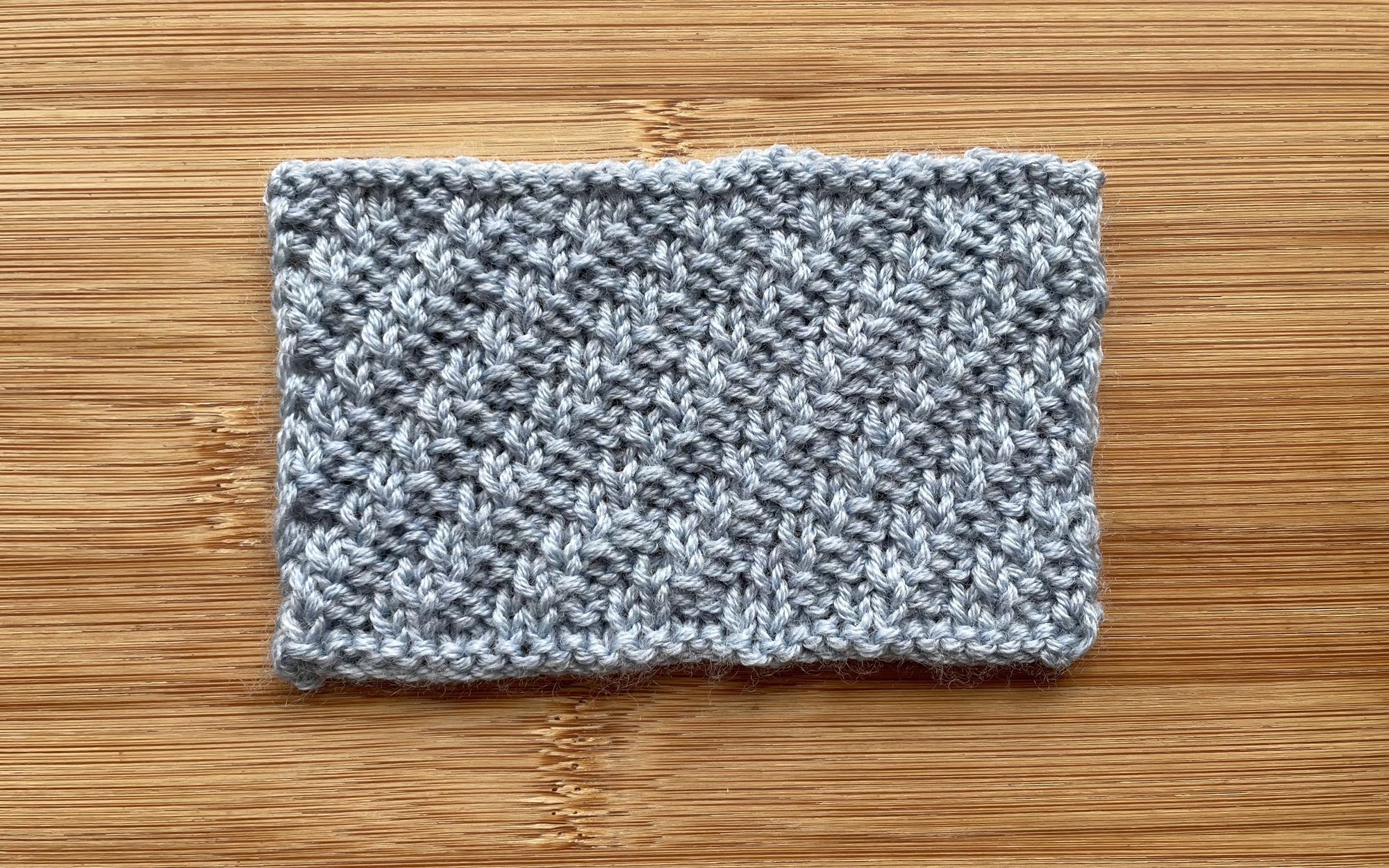 轻描编织棒针原色斜纹花样只用上针和下针编织简单不单调