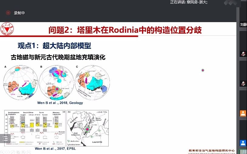 [图]浙江大学大章凤奇老师—塔里木与伊犁-中天山地块新元古代的威尔逊旋回及其大地构造意义