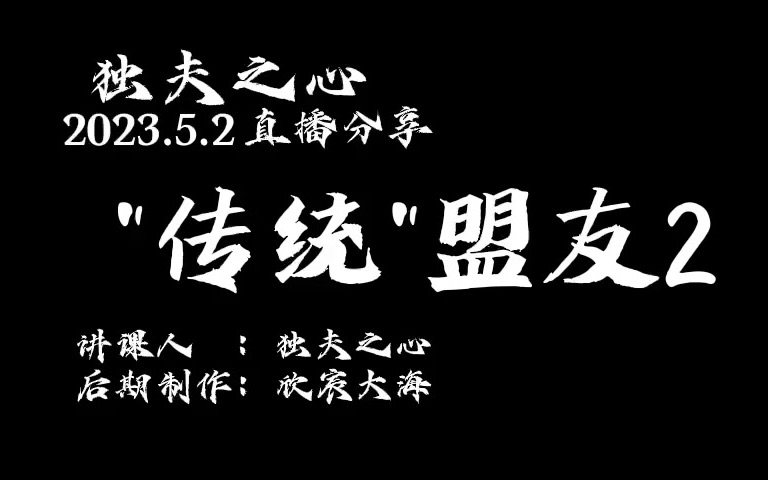 “传统”盟友2哔哩哔哩bilibili