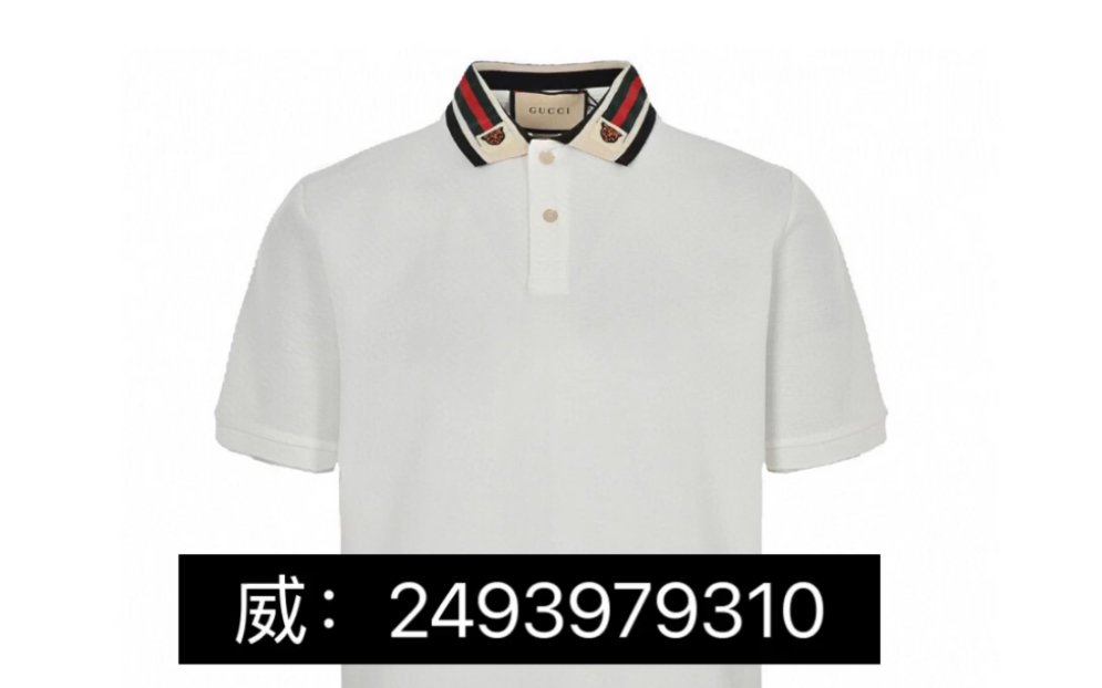 gucci/古驰虎头刺绣织带polo短袖gucci古驰guc 虎头刺绣红绿织带短袖