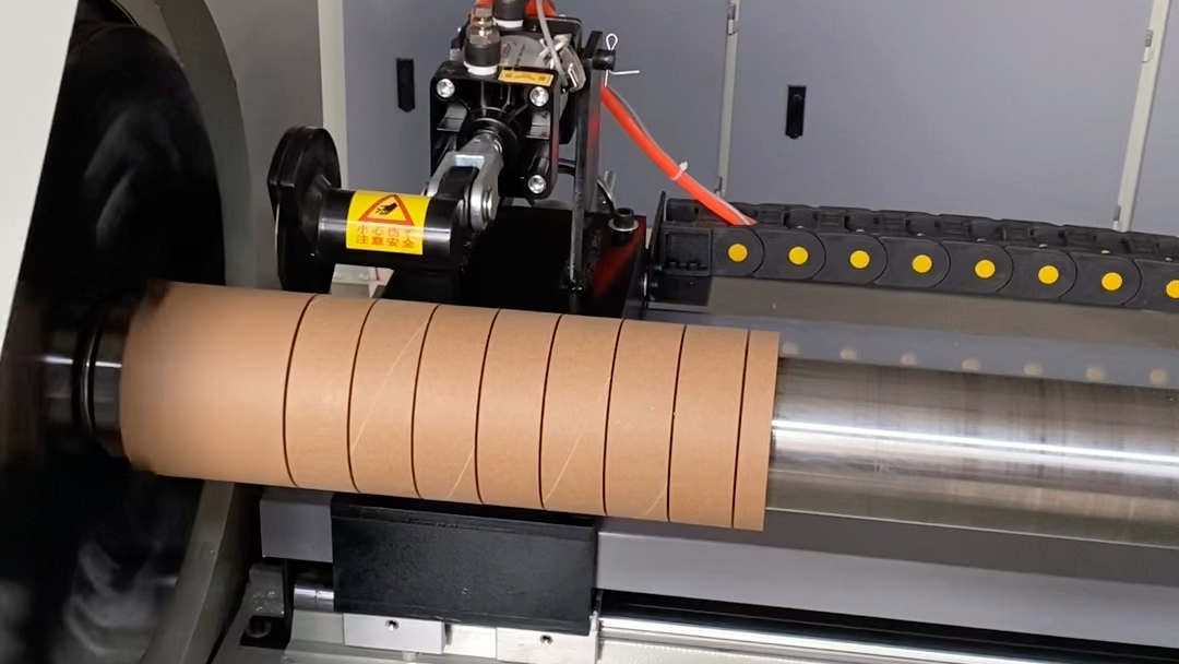 智能切纸管机空心纸管精切机全自动纸管精切机工业切纸管机厂家