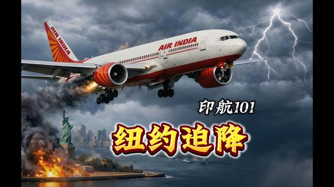 波音777多个系统失效，被迫在纽约机场迫降，印度101号航班