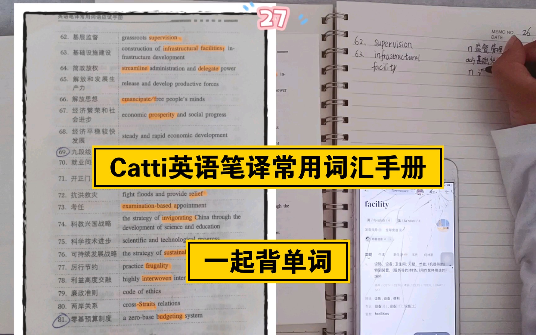 [图]catti英语笔译常用词语应试手册|一起背单词【6】