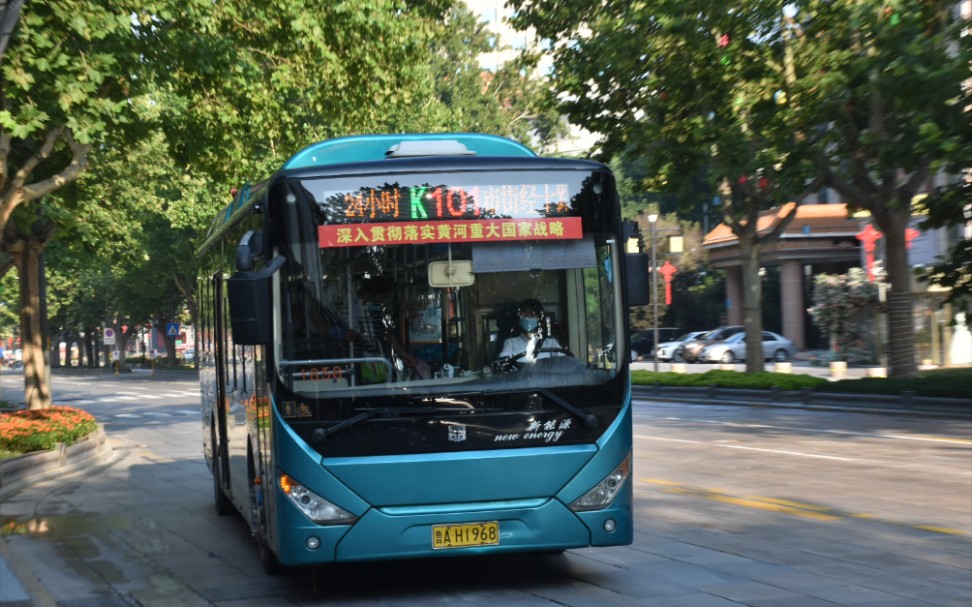 济南公交 24小时k101路 营市街经十路74 甸柳庄 前方展望pov