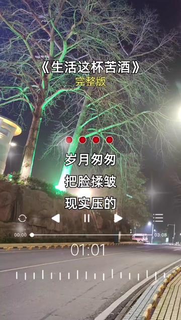 歌曲生活这杯苦酒 #完整版 #七妹音乐