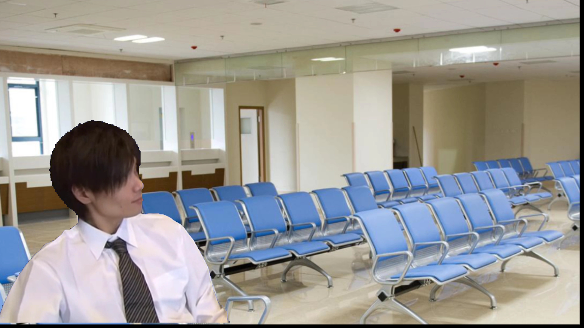 正在候诊室急切等待病危的我修院的小德川